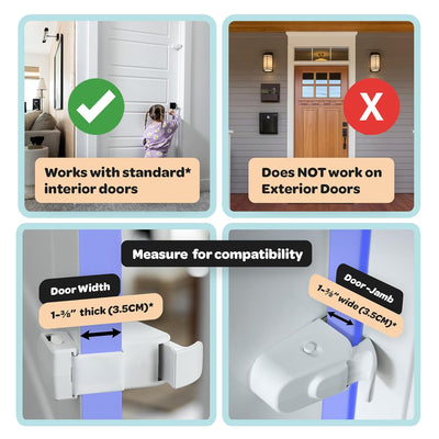 HukLock™ Snap-On Door Lock