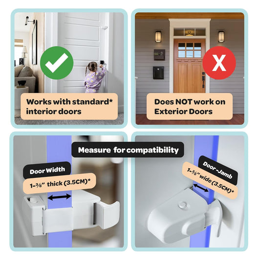 HukLock™ Snap-On Door Lock